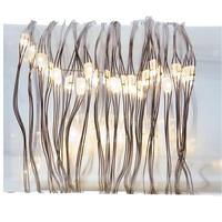 Kurt S. Adler 50 Light 16.4' Silver Wire Warm White Battery-Operated Fairy Lights
