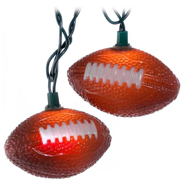 10 Light Green Wire Football String Set