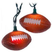 Kurt S. Adler 10 Light Green Wire Football String Set
