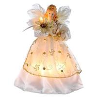 Kurt S. Adler 10 Light 9" Angel Christmas Tree Topper