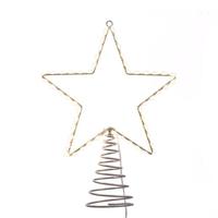 Kurt S. Adler 12.2" Metal Wire Warm White Star Christmas Tree Topper