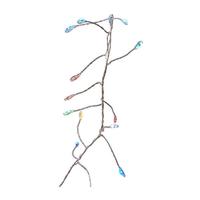 Kurt S. Adler 240 Light 8' Silver Wire Multi-Color Fairy Lights