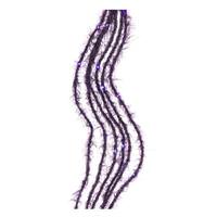 Kurt S. Adler 120 Light Fuzzy Rope Purple Lights LED Light String
