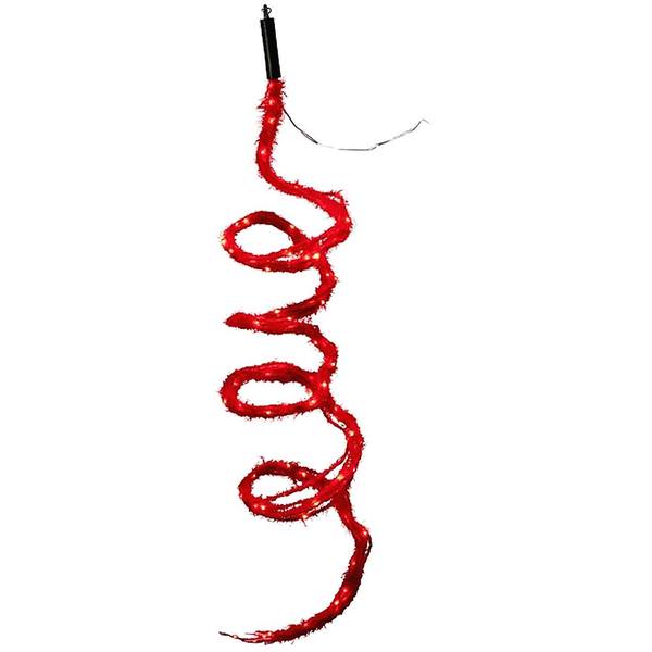 120 Light Fuzzy Rope Red Lights LED Light String