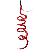 Kurt S. Adler 120 Light Fuzzy Rope Red Lights LED Light String
