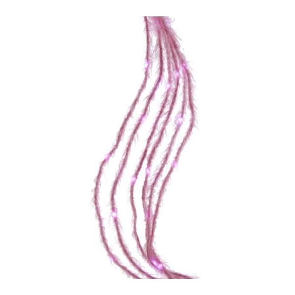 120 Light Fuzzy Rope Pink Lights LED Light String
