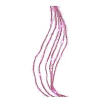 Kurt S. Adler 120 Light Fuzzy Rope Pink Lights LED Light String