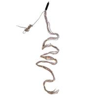 Kurt S. Adler 120 Light 7' Gray Fuzzy Multi-Strand Warm White LED Rope Light 