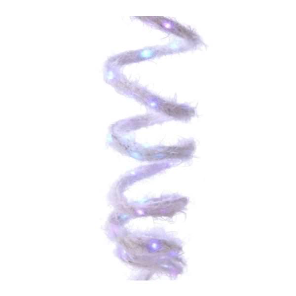 120 Light White Fuzzy Rope Multi-Color Lights LED Light String