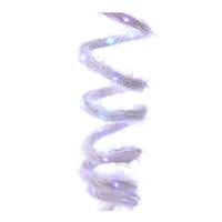 Kurt S. Adler 120 Light White Fuzzy Rope Multi-Color Lights LED Light String