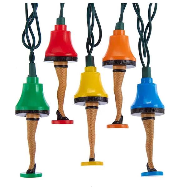 11.5' 10 Light A Christmas Story™ Multicolored  Leg Lamp Battery Operated String Fairy Light Set