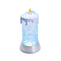 Kurt S. Adler 9.25" 5 Light Battery Operated Color Changing LED Snowing Candle