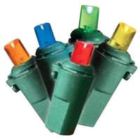 Kurt S. Adler 50 Light 25.5' Green Wire Multi-Color Lights 