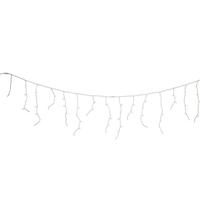 Kurt S. Adler 70 Light 7.6' White Wire Warm White Icicle Lights