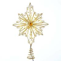 Kurt S. Adler 15.5" 30 Light Gold Star Tree Topper