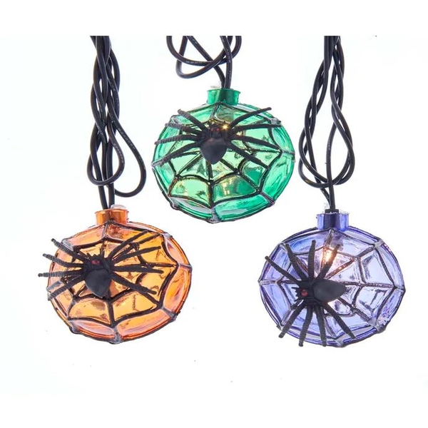 12' 10 Light UL Multicolor Ball With Spider Light Set