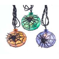 Kurt S. Adler 12' 10 Light UL Multicolor Ball With Spider Light Set