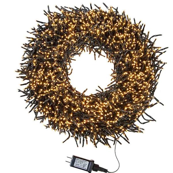 98' 3000 Light Green Wire White Lights 