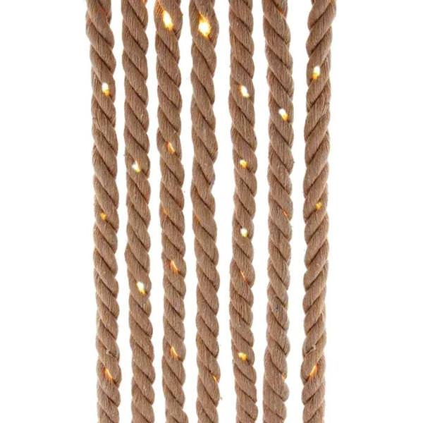 9.8' Brown Warm White Battery-Operated LED Rope Light 