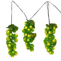 View 16.8' 75 Light Large Green Grape Cluster Lights String