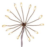Kurt S. Adler 21.8' 75 Light White Wire White Cluster Burst Twinkle Lights