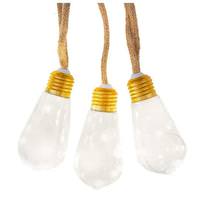 Kurt S. Adler 11.2' 35 Light Tan Wire Warm White Vintage Bulb Light Bulb String Set