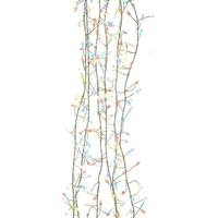 Kurt S. Adler 9.8' 300 Light Silver Wire Multicolor Cluster Lights