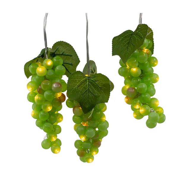 16.5' 100 Light Green Grape Cluster Lights String