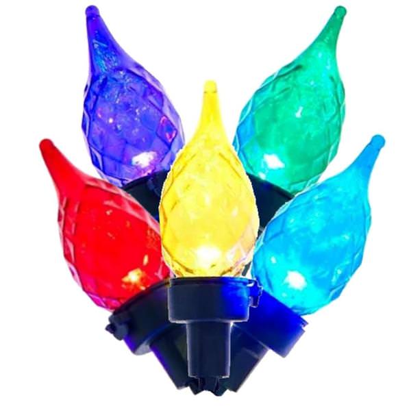 35 Light 12.5' Glass C6 Multi-Color LED Light Set