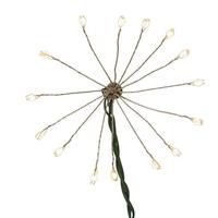 Kurt S. Adler 21.8' 75 Light Green Wire White Cluster Burst Lights