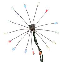 Kurt S. Adler 21.8' 75 Light Green Wire LED Multicolor Cluster Burst Lights