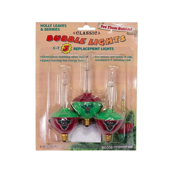 C7 Replacement Multicolor Bubble Light For UL1963 (3 pack)