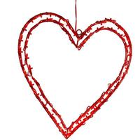 View 12" 63-Light Red LED Heart 