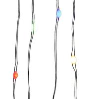 View 18.3' 50 Light Green Wire Multi-Color Battery-Operated Superbrite Remote Control Lights
