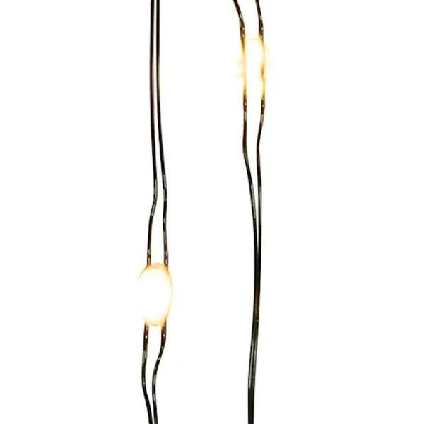 18.3' 50 Light Green Wire Warm White Battery-Operated Superbrite Remote Control Lights