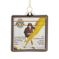 Kurt S. Adler 3.5" AC/DC© Glass - High Voltage Album Ornament