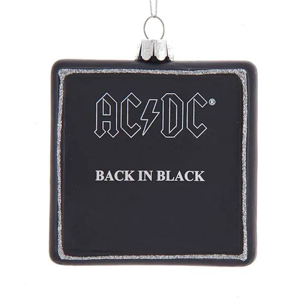 3.5" AC/DC© Glass - Back In Black Album Ornament