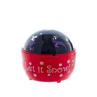 Kurt S. Adler 5" Multicolor "Let it Snow" Battery Operated or USB Powered Reindeer Night Light Projector