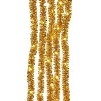 Kurt S. Adler 6.5' 100 Light Warm White Silver Wire Gold Tinsel Lights