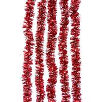 Kurt S. Adler 6.5' 100 Light Silver Wire Red Tinsel Lights