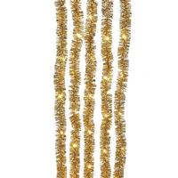 Kurt S. Adler 6.5' 100 Light Silver Wire Champagne Tinsel Lights