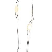 Kurt S. Adler 17.3' 50 Light Silver Wire Warm White Battery-Operated Superbrite Remote Control Lights