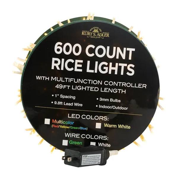 49' 600 Light White Wire Warm White Lights 