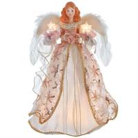 Kurt S. Adler 16" Blush Angel Christmas Tree Topper