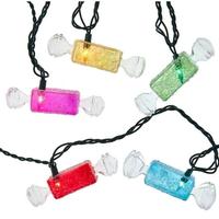 Kurt S. Adler 10 Light 9' Multi-Color Glitter Candies String Set