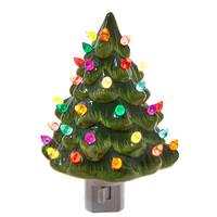 Kurt S. Adler 6" Ceramic Christmas Tree Night Light