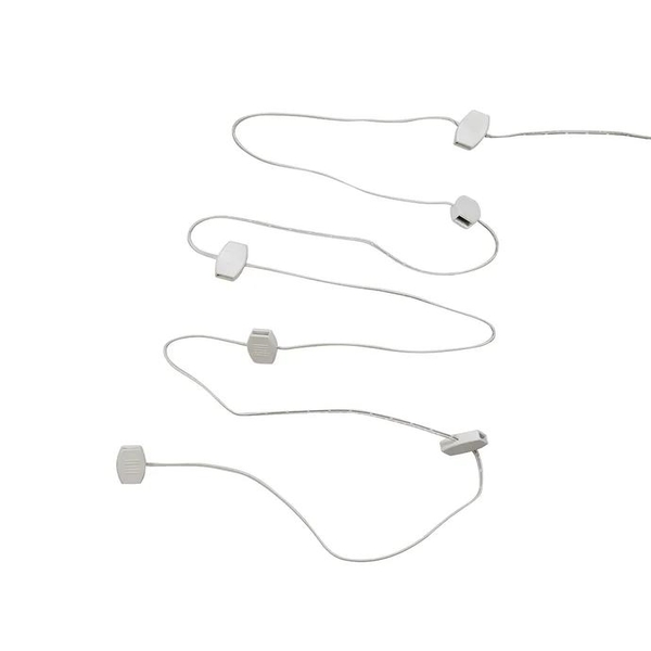 10' USB Power Extension Cord+™ With White Wire and 12 Ports