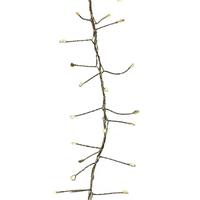 Kurt S. Adler 24' 720 Light Silver Wire Warm White Fairy Cluster Garland