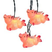 Kurt S. Adler 10 Light Flying Pig String Set 