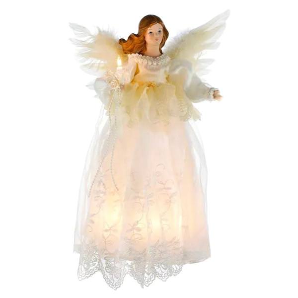 10 Light 14.5" Angel Christmas Tree Topper